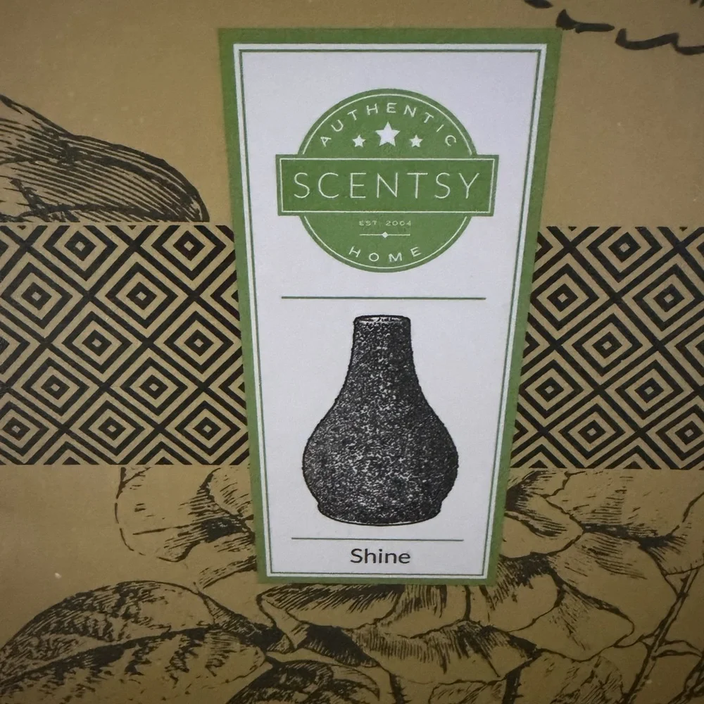 Scentsy Shine Shade Only — Black Pebble Finish